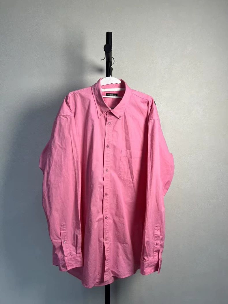 Balenciaga Back Logo Pink Shirt - dmc