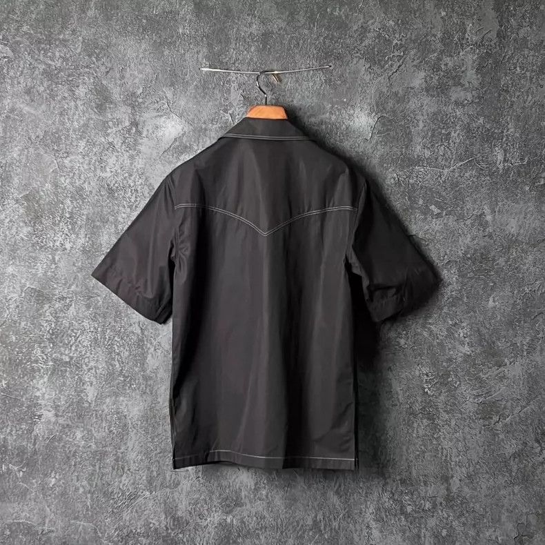 Versace Versace Black cotton short-sleeved shirt Size US XS / EU 42 / 0 - 2 Thumbnail