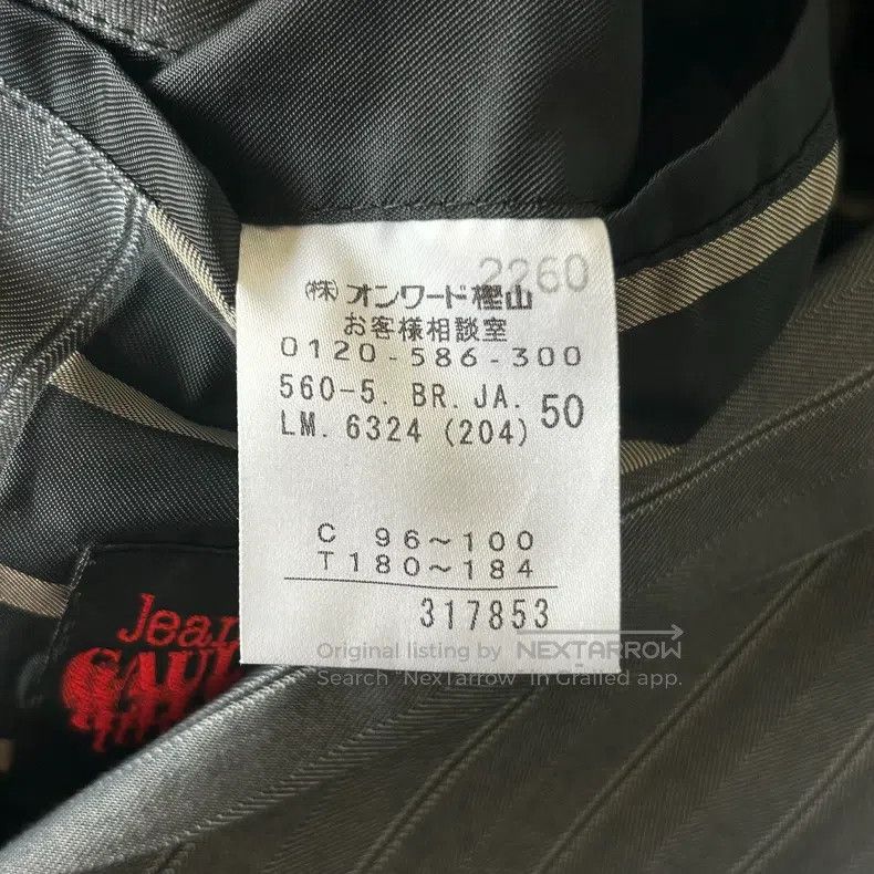 Jean Paul Gaultier Jean Paul Gaultier Striped Gray Stripe Fabric Suit Size US M / EU 48-50 / 2 - 8 Thumbnail