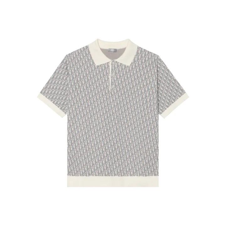 Dior Dior Patterned Button-Up Short Sleeve Polo 0079 Size US XL / EU 56 / 4 - 1 Thumbnail