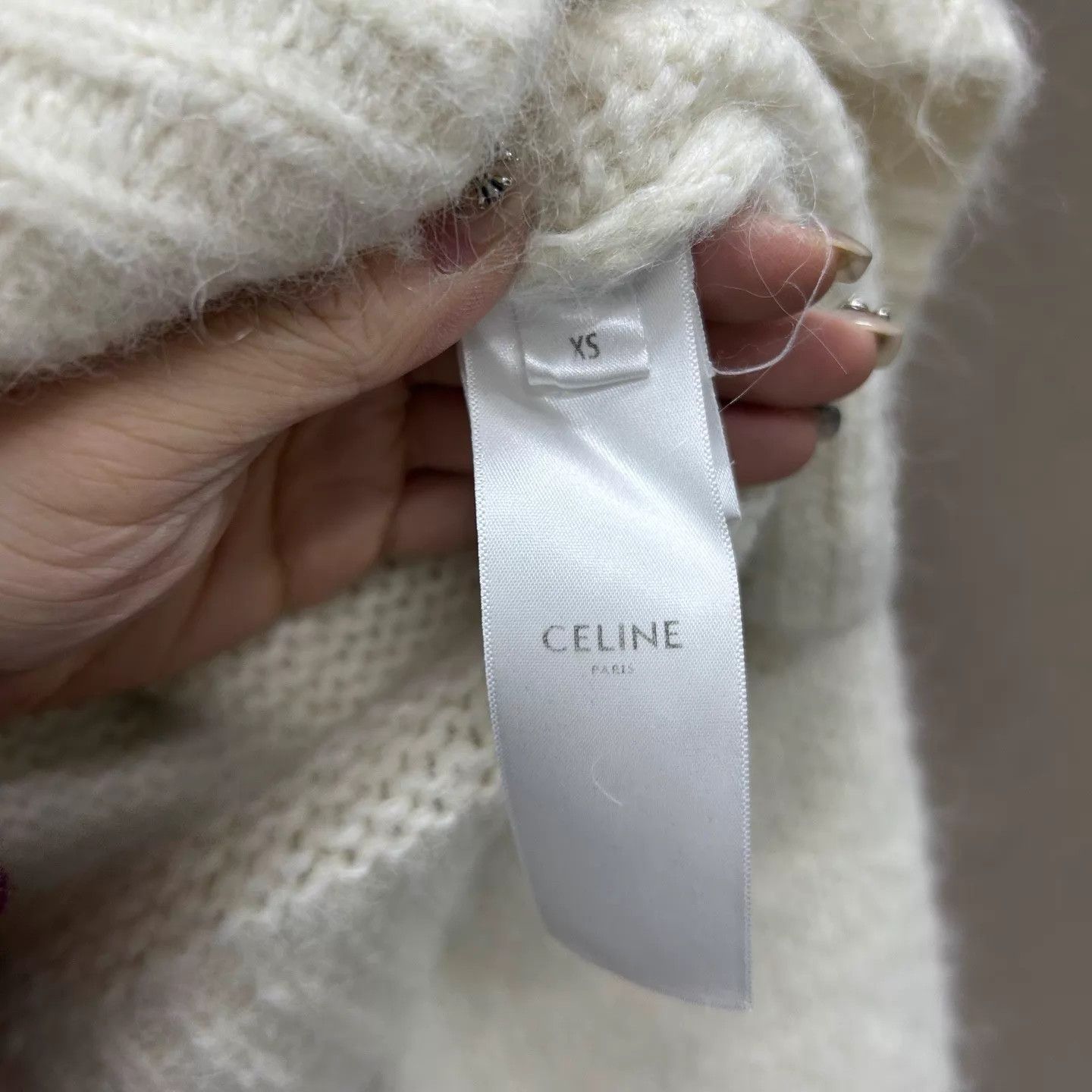 Celine Celine laced Triomphe sweater XS new with tags Size XS / US 0-2 / IT 36-38 - 4 Thumbnail