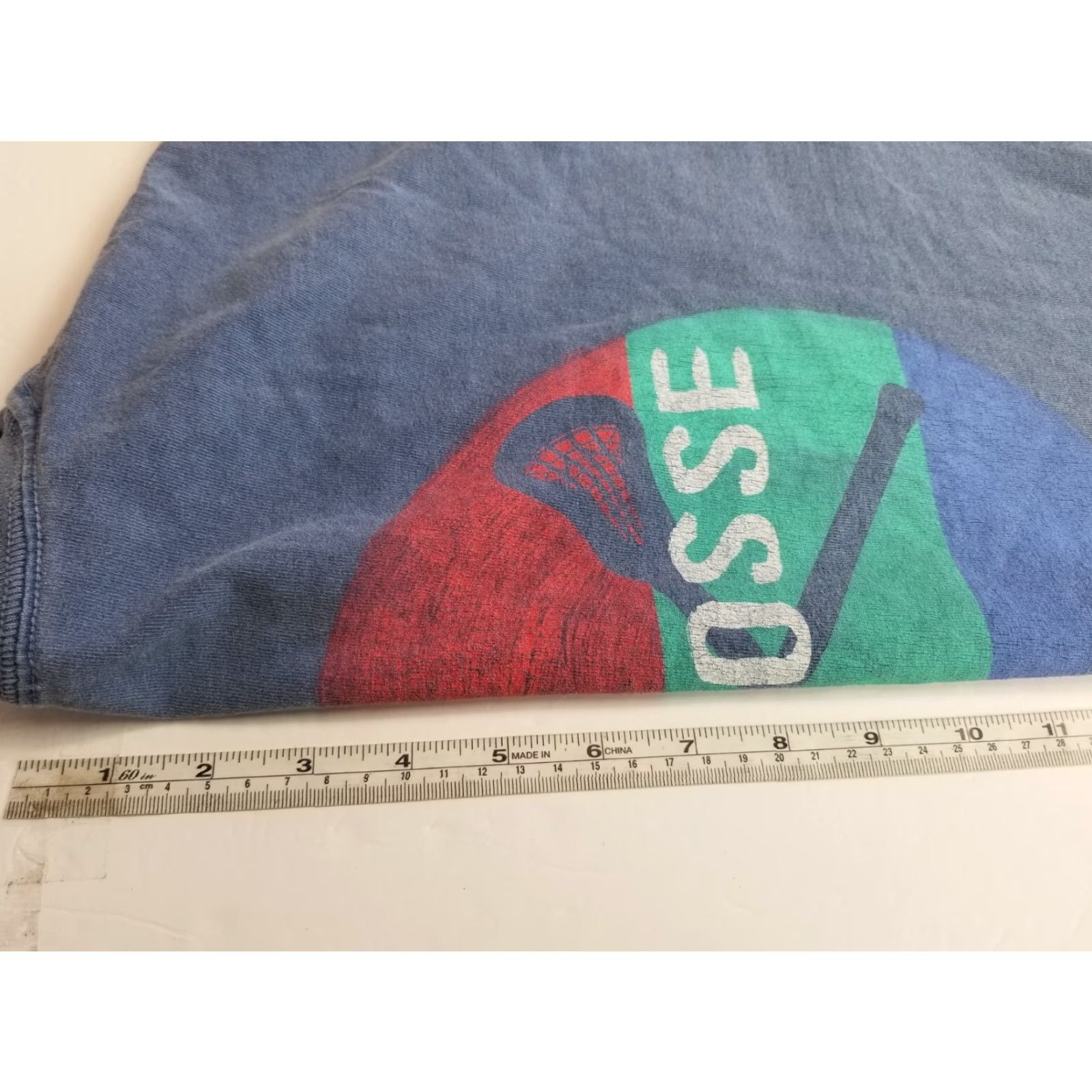 Vintage Blue 84 Shirt Lacrosse Mens Long Sleeve Crew Neck T Shirt Blue Large Size Regular Men Size US L / EU 52-54 / 3 - 5 Thumbnail