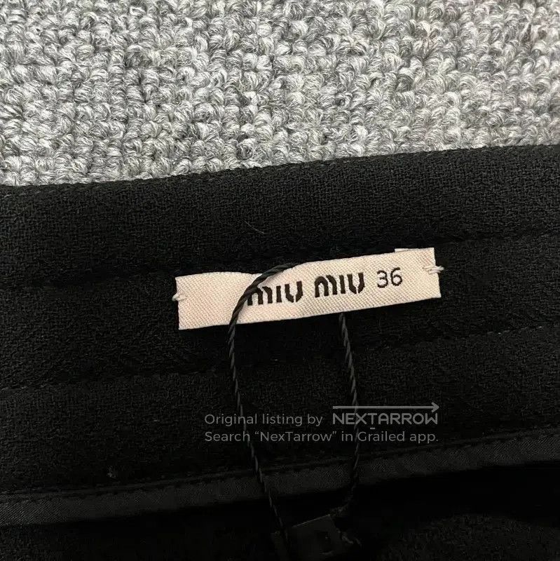 Miu Miu Black Wool Summer Skirt for Women .