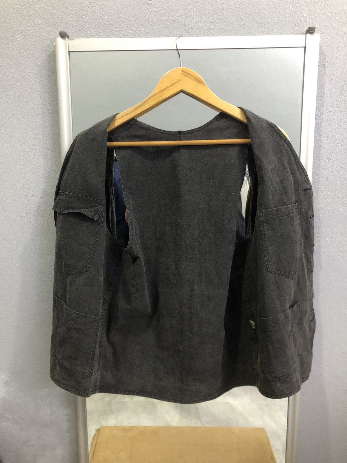 Japanese Brand El Rodeo Japan Patchwork Artisan Vest Black Faded Boho Craft Size US S / EU 44-46 / 1 - 7 Thumbnail
