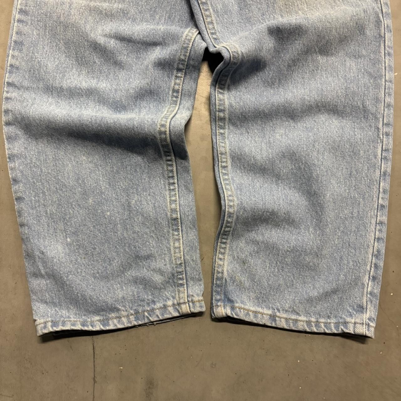 Japanese Brand × Vintage Crazy Vintage Y2K/2000s Grunge Light Blue Wash Denim Jeans! Size US 38 / EU 54 - 5 Thumbnail