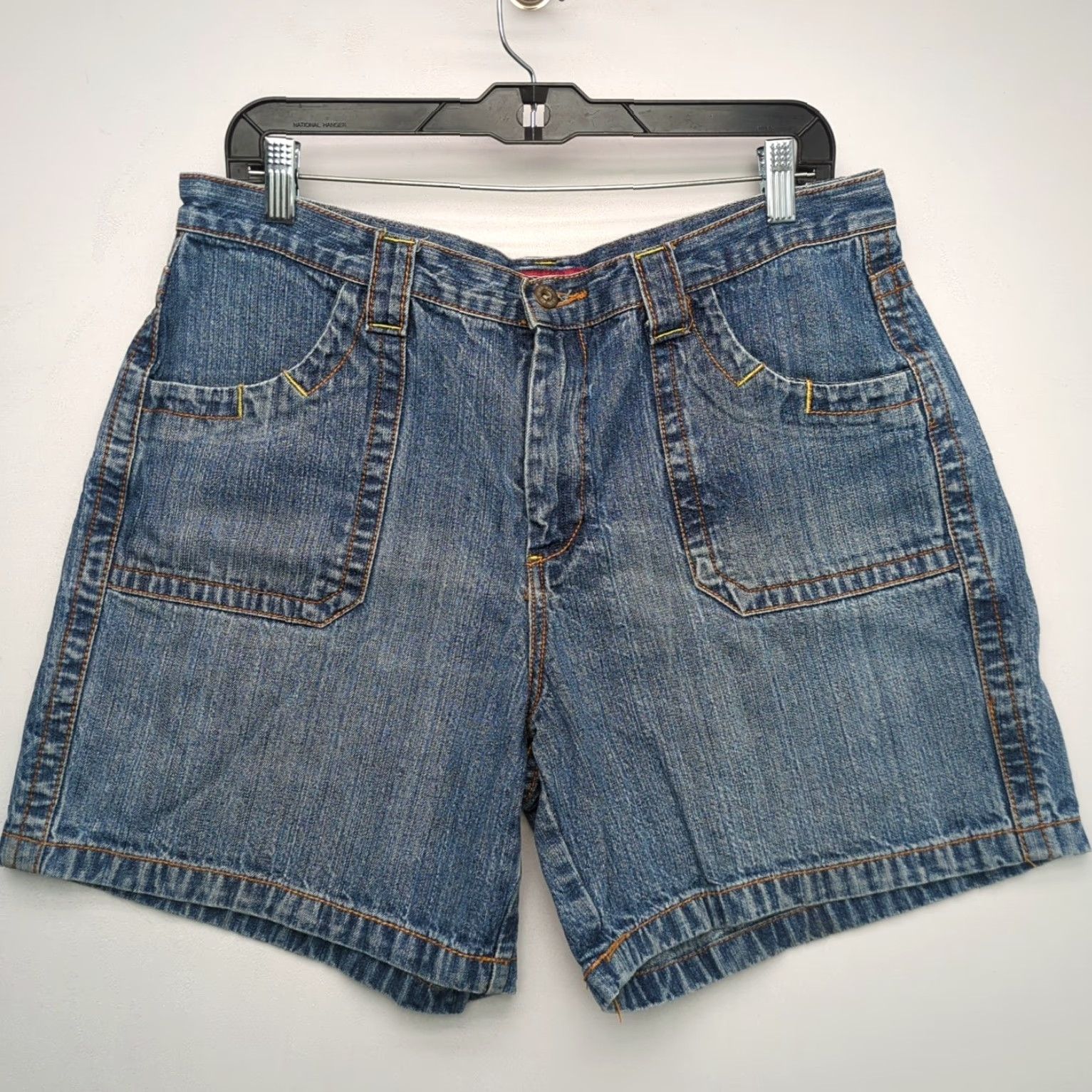 Faded Glory VINTAGE Faded Glory Denim Shorts Women 16 Blue Mom Regular Denim VTG Good B11 Womens Size 38" / US 16 / IT 52 - 2 Thumbnail