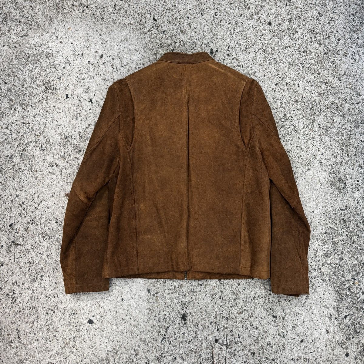 Levi's Vintage Levi's Cognac Brown Suede Cafe Racer Jacket Size US M / EU 48-50 / 2 - 2 Thumbnail