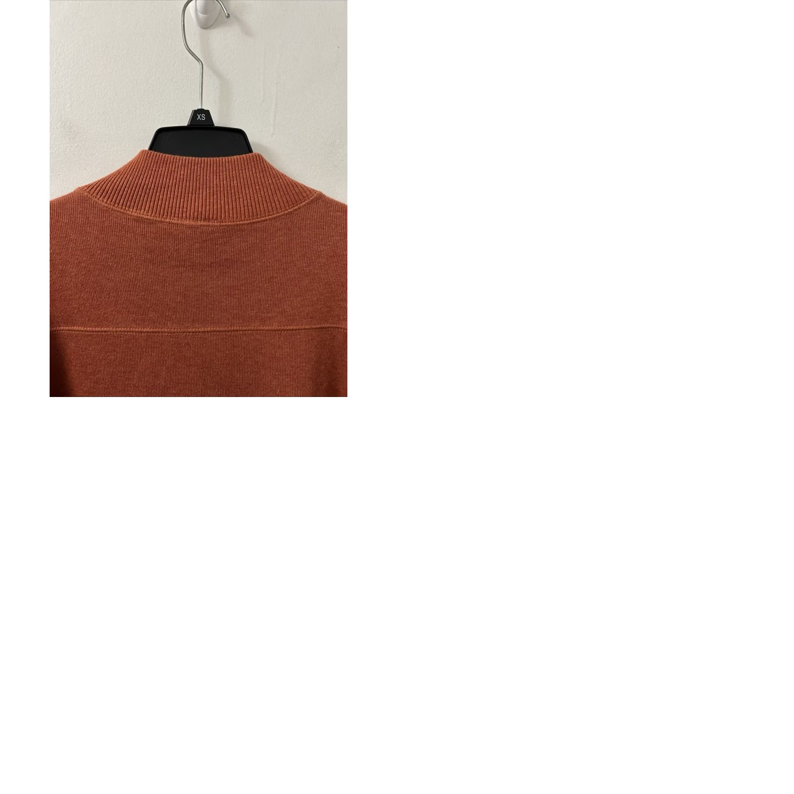 Vintage Jos A Bank 1/4 Zip Mens L Orange Knit Sweater Sweatshirt Long Sleeve Size US L / EU 52-54 / 3 - 9 Thumbnail