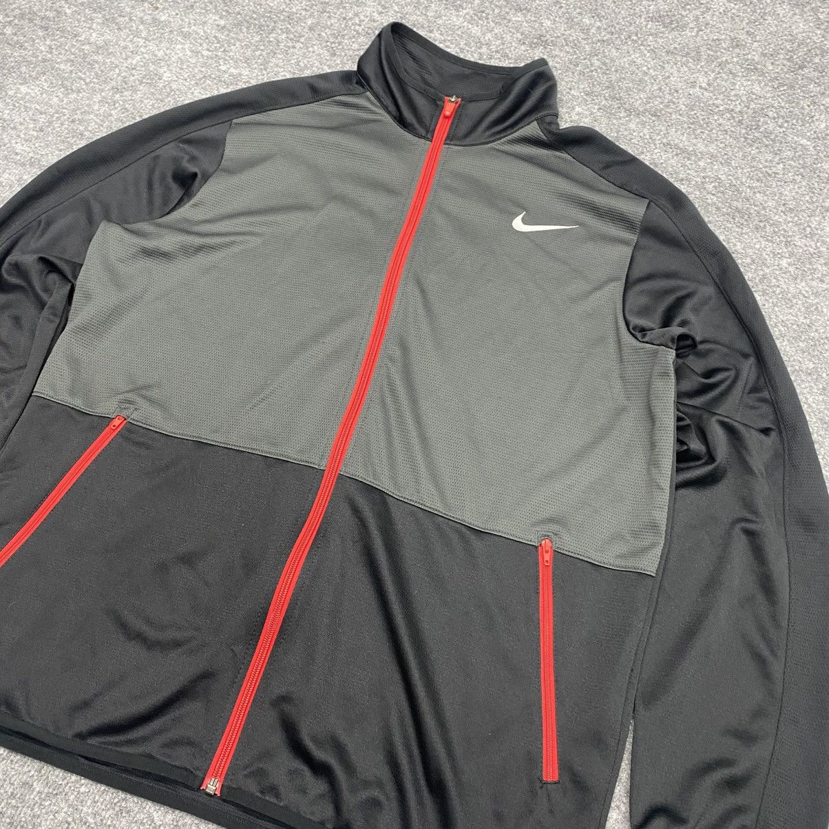 Nike Nike Rivalry Jacket Red Grey Black Full Zip Size Large Size US L / EU 52-54 / 3 - 3 Thumbnail