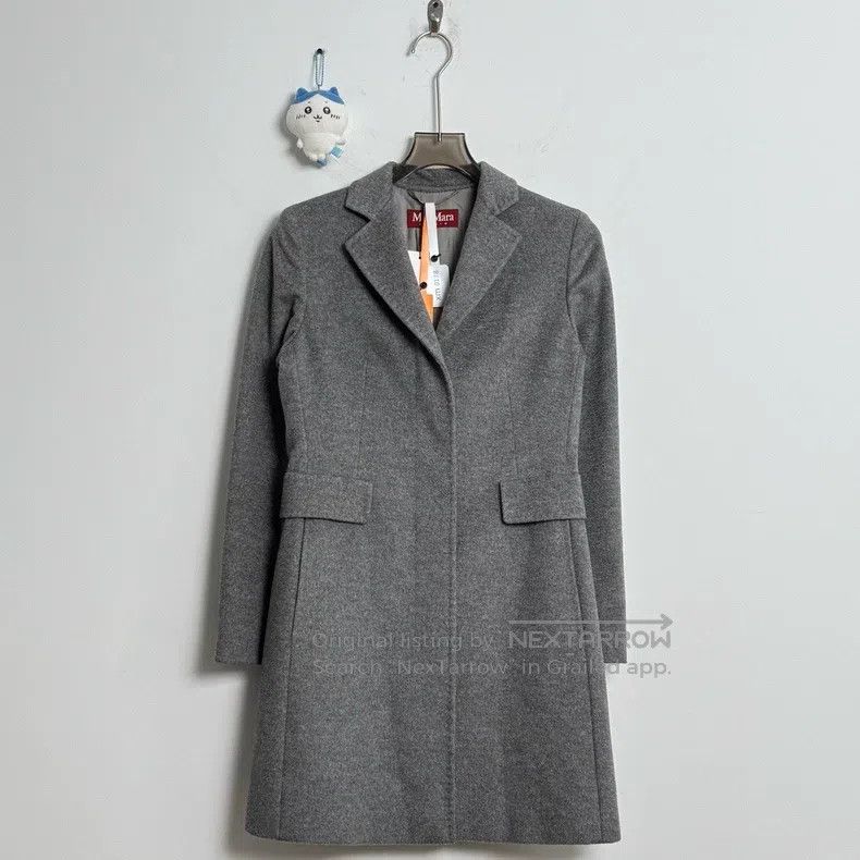 Max Mara Max Mara Grey Medium-length Coat Size 4XL / US 24-26 - 1 Thumbnail