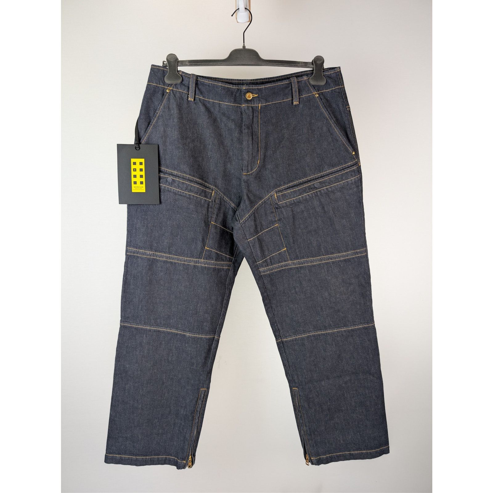 Moncler o1rshd1 Nigo Paneled Denim Pants in Blue Size US 36 / EU 52 - 2 Thumbnail