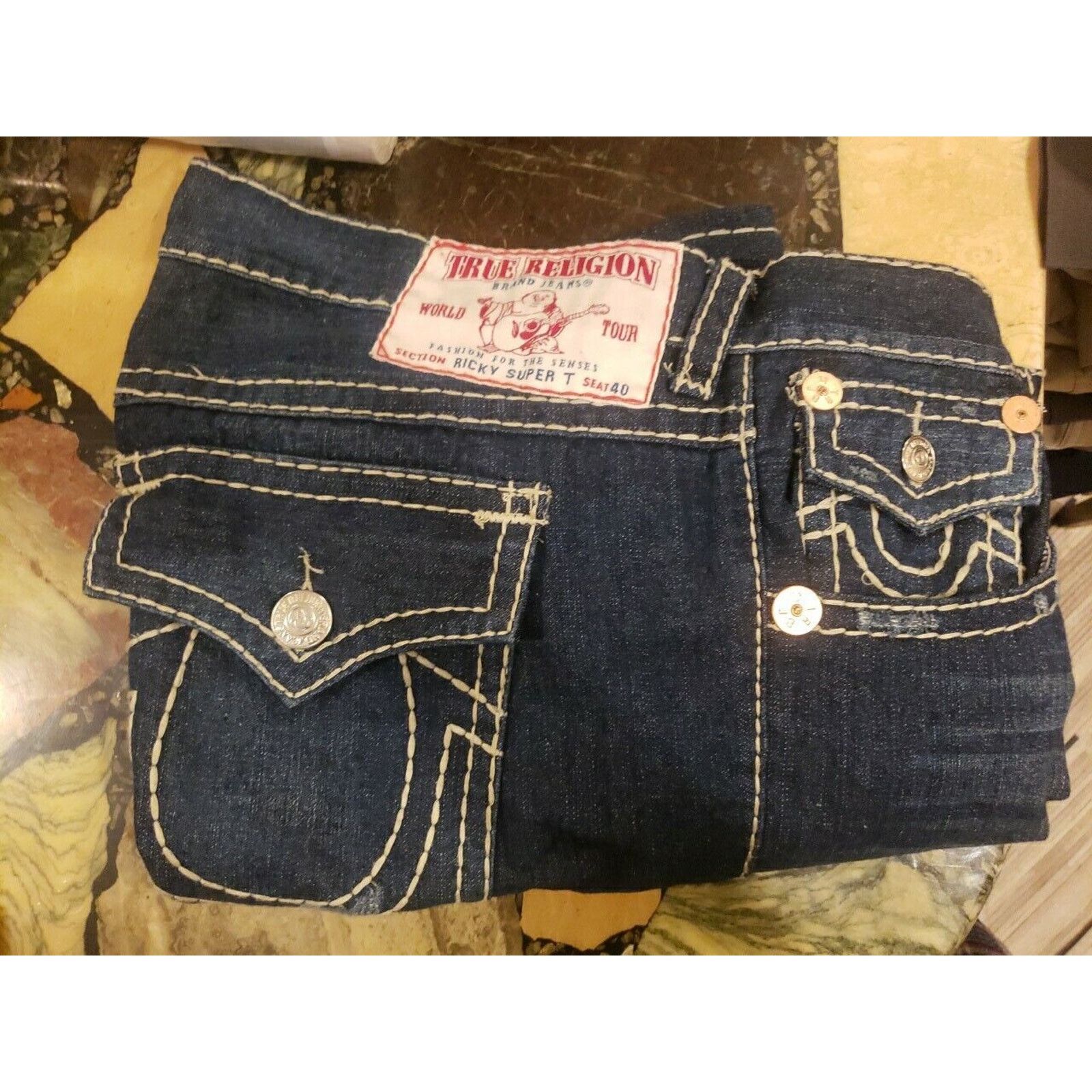 True Religion Vintage True Religion Men's Size 40 Thick Stitch Size US 40 / EU 56 - 4 Thumbnail