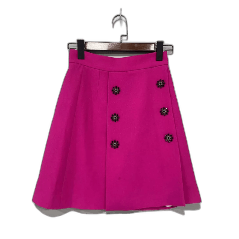 Dolce & Gabbana Dolce & Gabbana Purple Mini Skirt Size 38" / US 16 / IT 52 - 1 Thumbnail