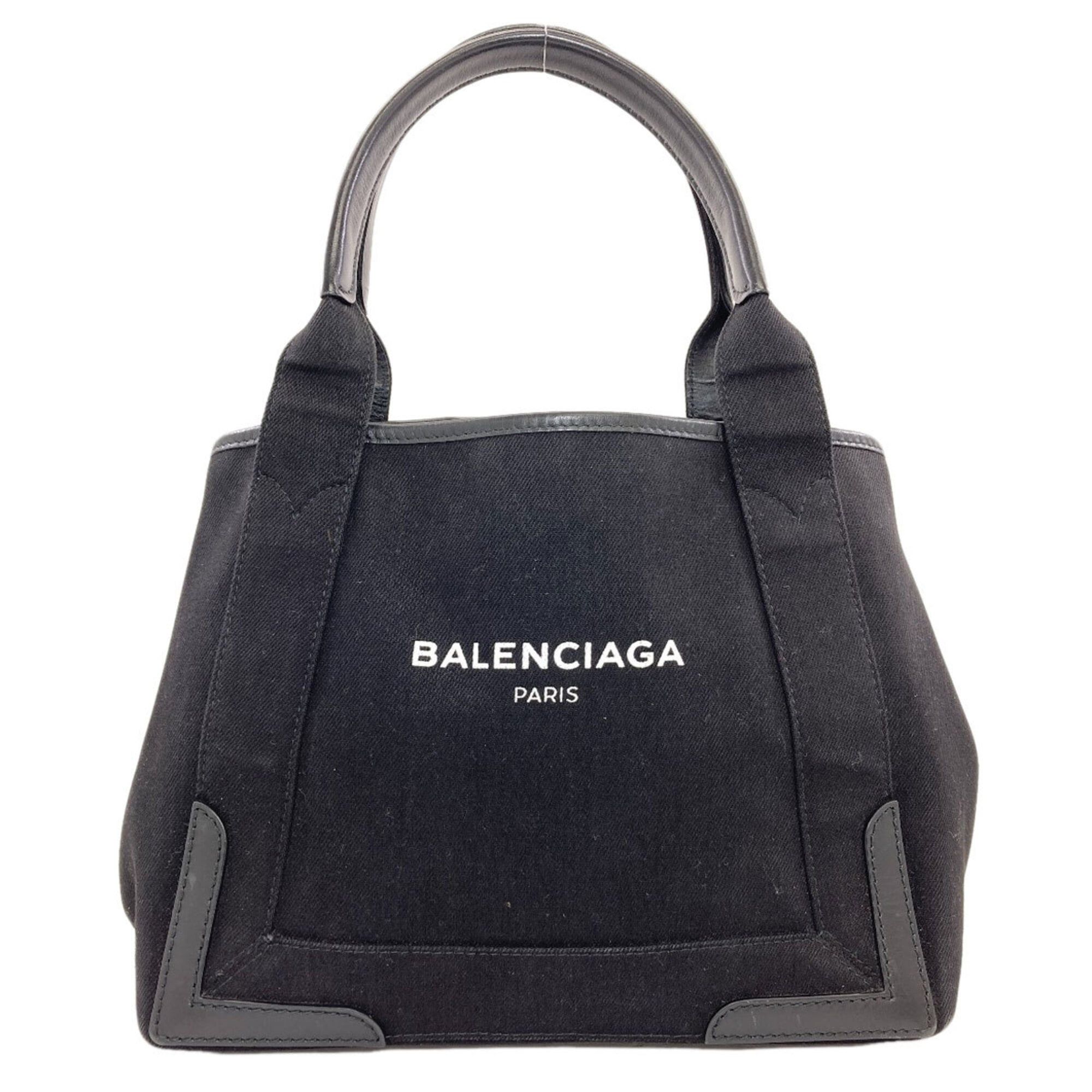 Balenciaga Balenciaga 339933 Navy Cabas S Handbag Canvas Women's BALENCIAGA Size ONE SIZE - 1 Thumbnail