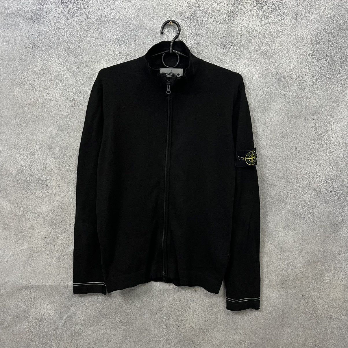 Stone Island Stone Island Knit Zip Sweater Sz S Black Size US S / EU 44-46 / 1 - 1 Thumbnail
