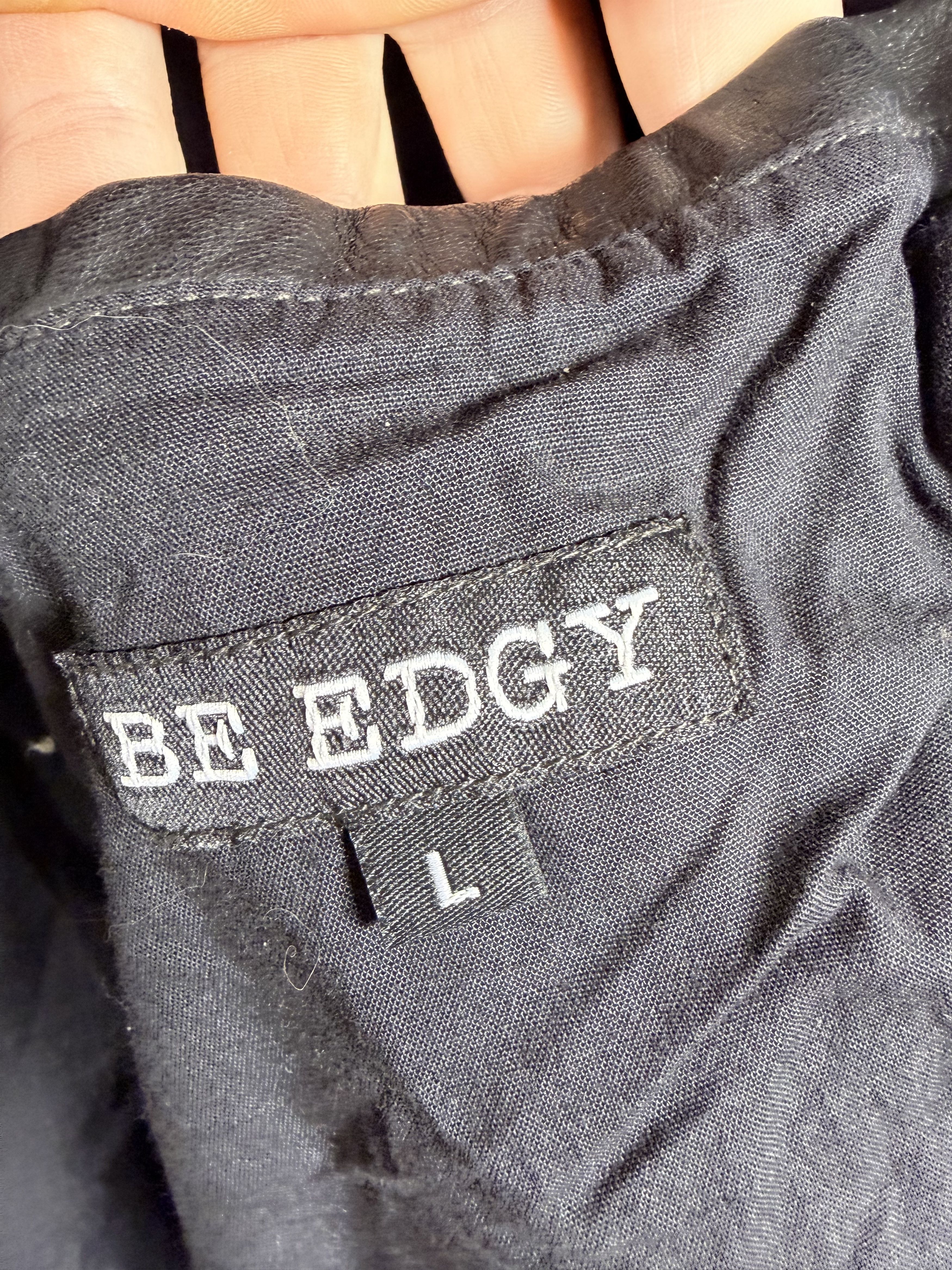 BE EDGY Be Edgy Black Leather Biker Jacket M-L Size US M / EU 48-50 / 2 - 6 Thumbnail