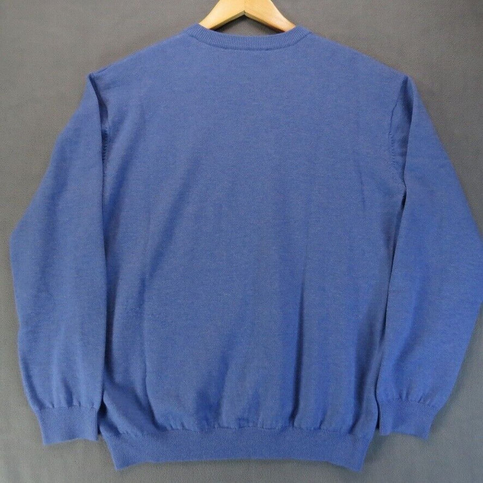 BUGATCHI Bugatchi Uomo Cashmere Sweater Mens Medium Blue Crew Size US M / EU 48-50 / 2 - 6 Thumbnail