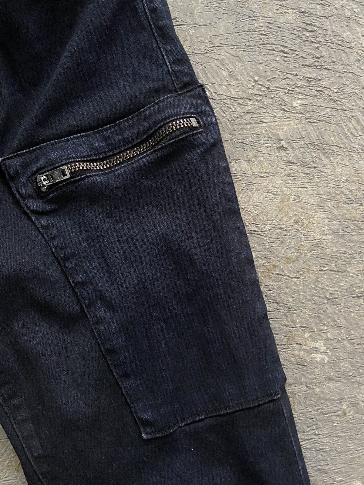 Helmut Lang ❤️‍🔥RARE❤️‍🔥 FW14 Helmut Lang - Biker Cargo Skinny Jeans Pants Size 26" / US 2 / IT 38 - 11 Thumbnail
