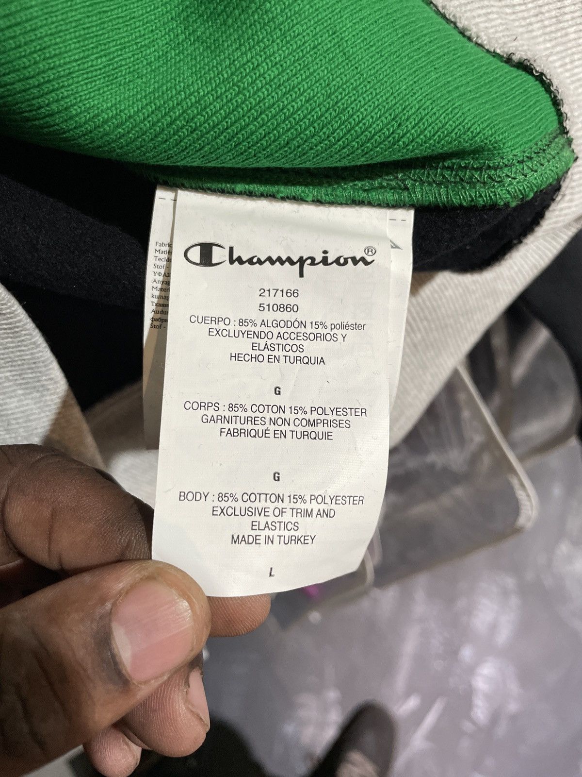 DENIM TEARS Denim Tears Champion Logo Crewneck Size US L / EU 52-54 / 3 - 11 Thumbnail