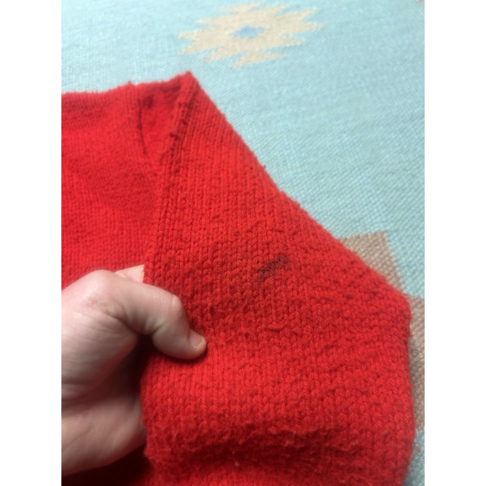 Vintage **Vintage Red Wool Knit Women's Cardigan M** User: Vintage Red Wool Knit Women's Cardigan Medium M Size M / US 6-8 / IT 42-44 - 2 Thumbnail