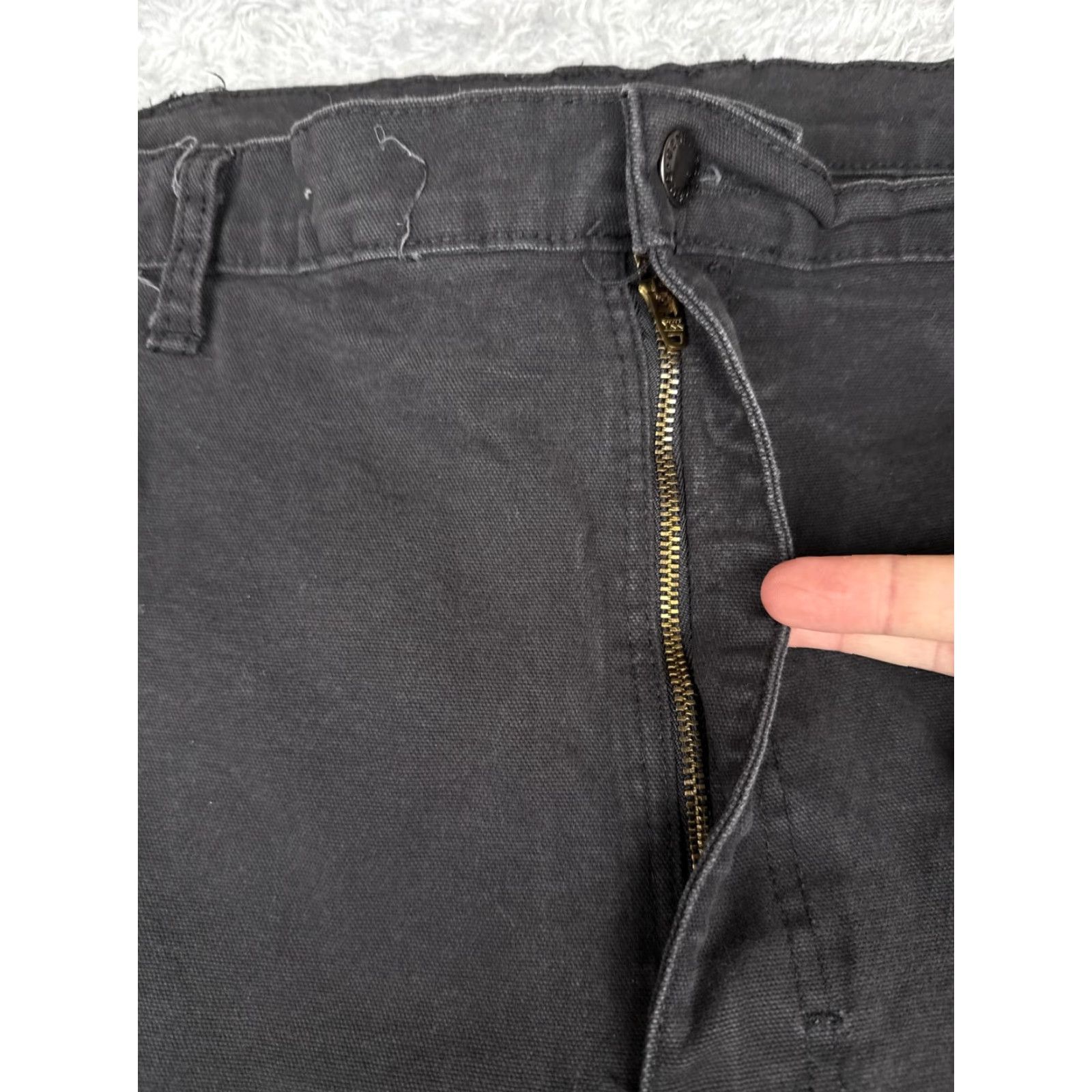 Dickies Dickies Carpenter Jeans Men 44x32 Black Straight Leg Flex Pants Hammer Loop Work Jeans Mens Size US 44 / EU 60 - 5 Thumbnail