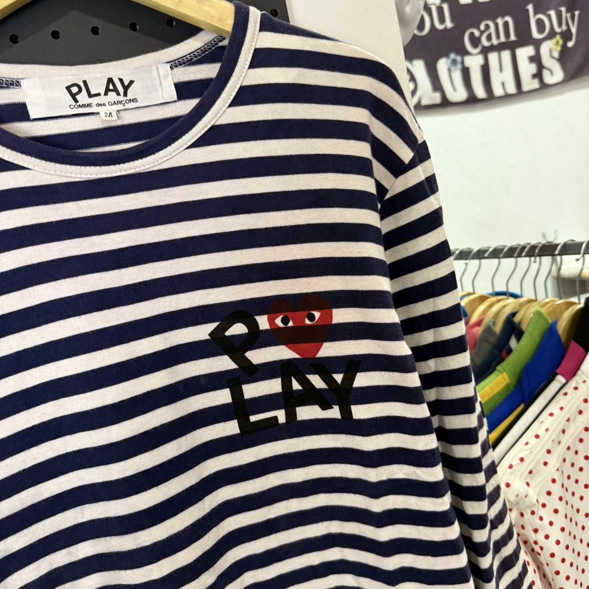 Comme des Garcons PLAY Comme des Garcons stripe longsleeve Size M / US 6-8 / IT 42-44 - 4 Thumbnail