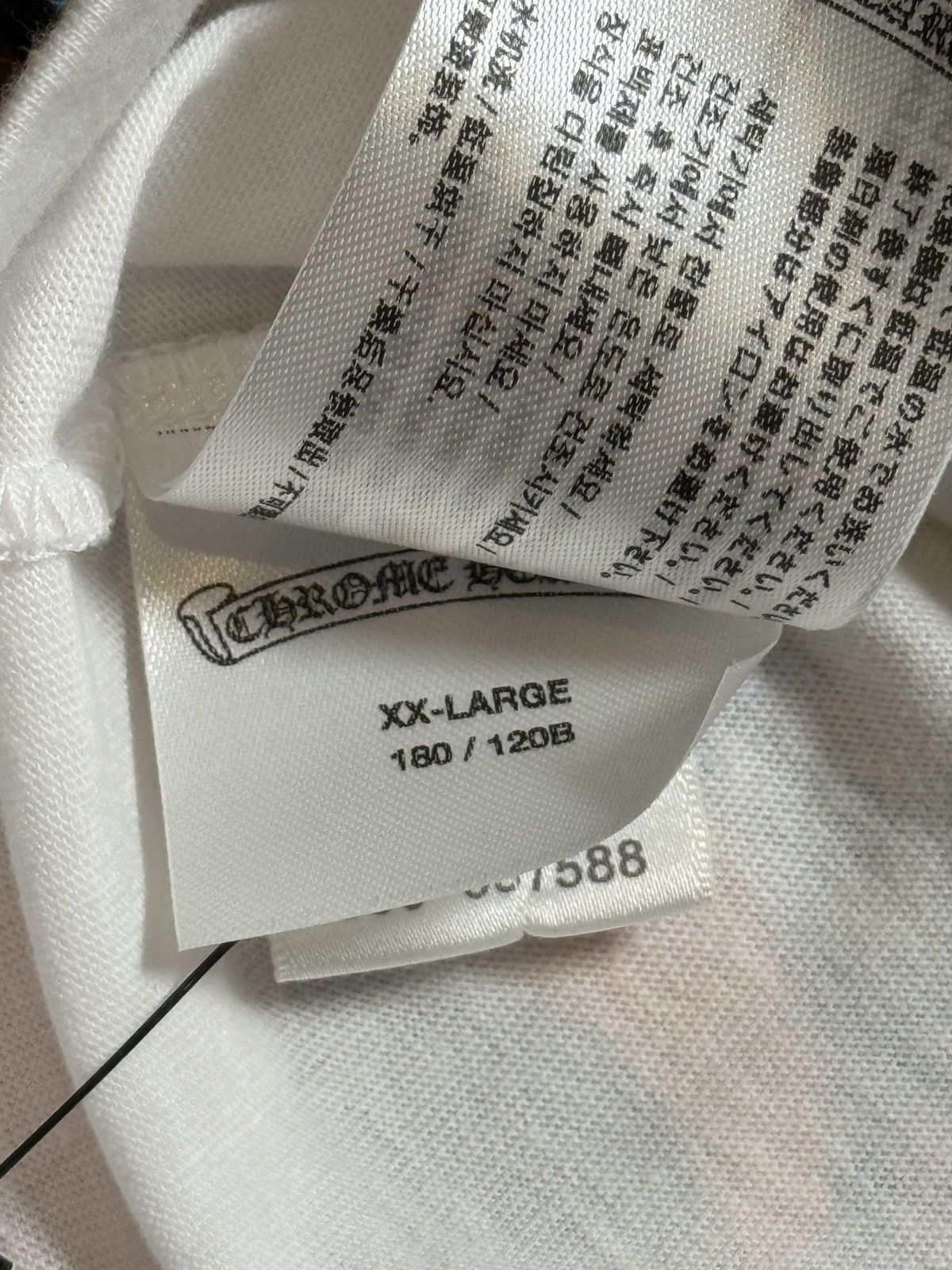 Chrome Hearts Chrome Hearts White Script Logo Long Sleeve Tee Size US XXL / EU 58 / 5 - 10 Thumbnail