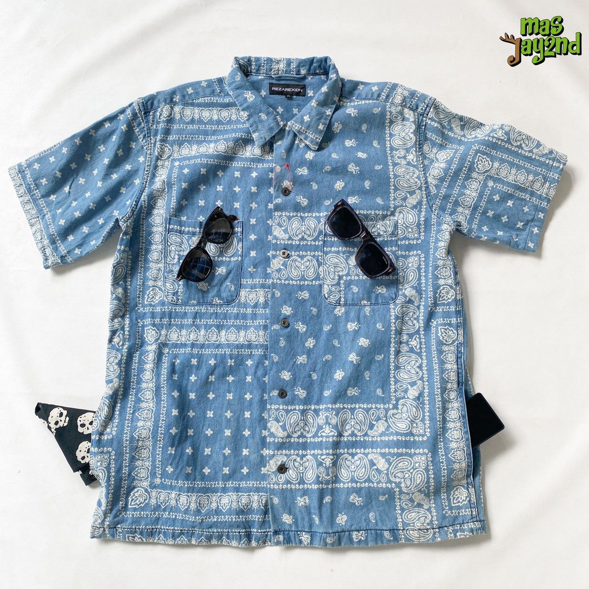 Japanese Brand REZAREXION PAISLEY ALOHA SHIRTS Size US M / EU 48-50 / 2 - 1 Thumbnail