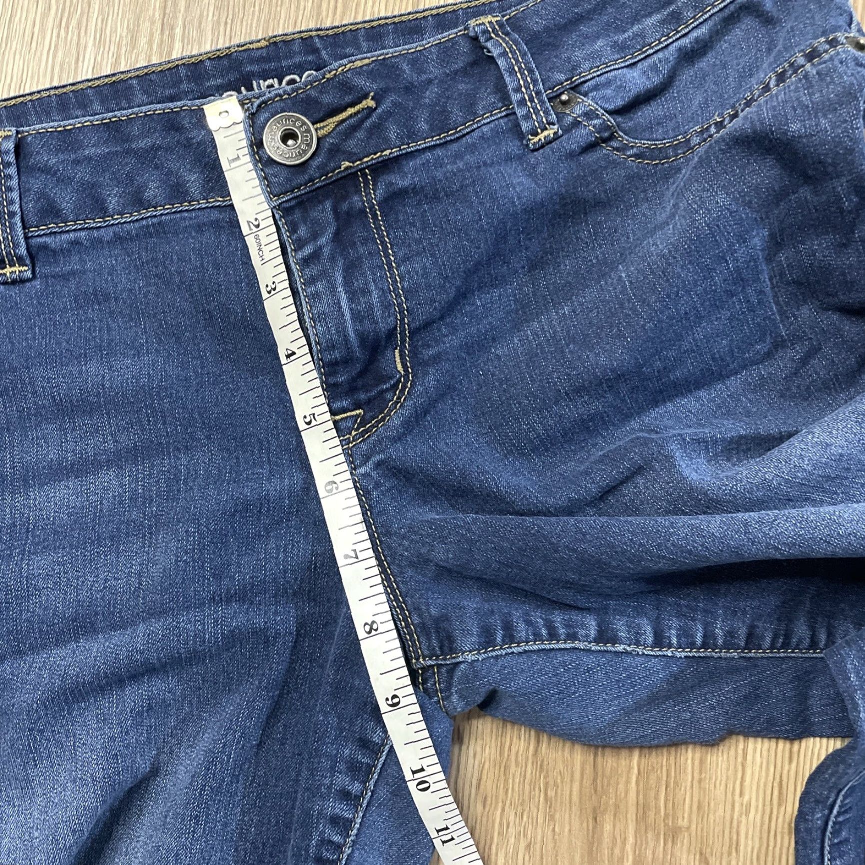 Vintage Maunces Jeans Womens Size Large Blue Low Rise Skinny Size 36" / US 14 / IT 50 - 5 Thumbnail