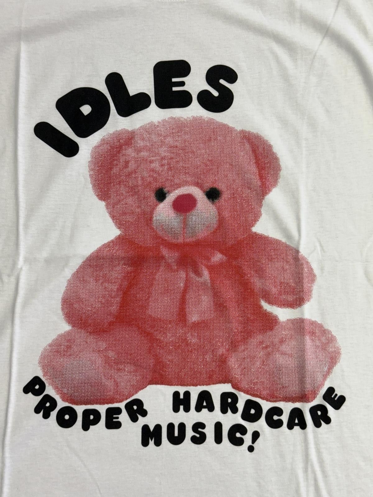 Other Idles Band T-shirt Proper Hardcore Music Pink Teddy Bear -XL Size US XL / EU 56 / 4 - 3 Thumbnail