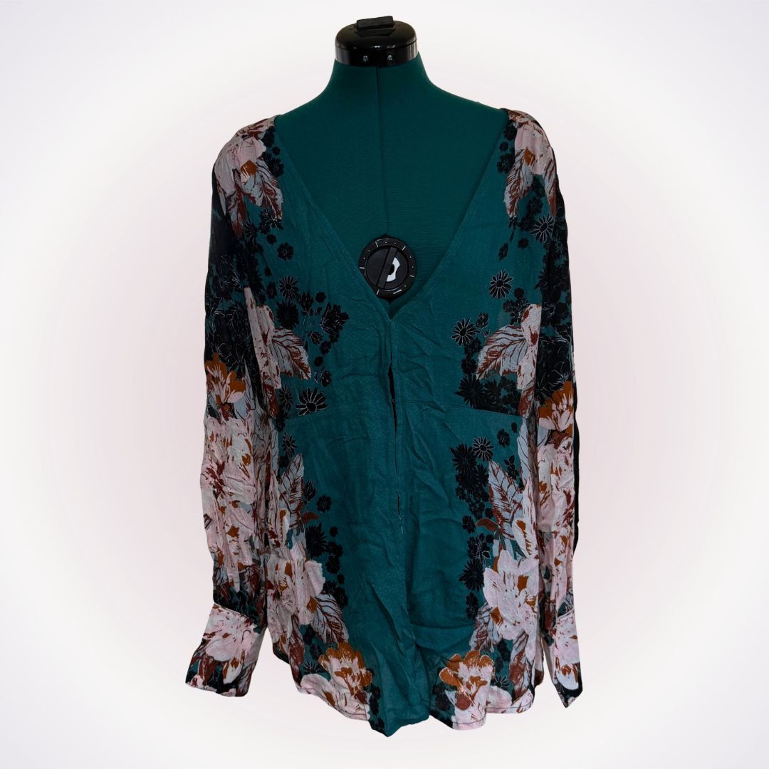Free People Free People Floral Long Sleeve Blouse | Sz M Size M / US 6-8 / IT 42-44 - 1 Thumbnail