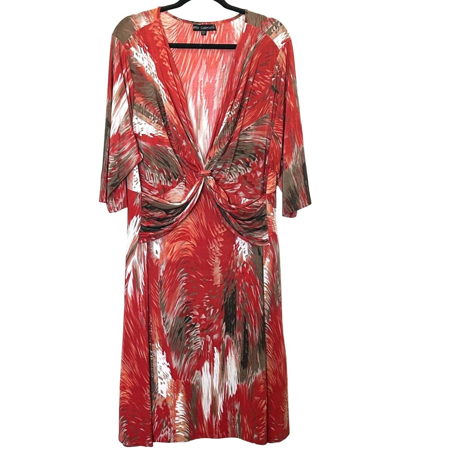Other Mlle Gabrielle Multicolor woman plus size Maxi Dress 2X Size XXL / US 16-18 / IT 52-54 - 1 Thumbnail