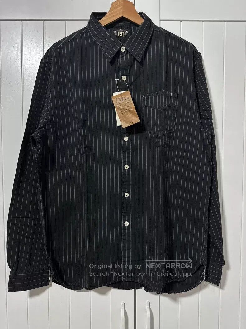 RRL Ralph Lauren RRL Ralph Lauren Black striped shirt Size US M / EU 48-50 / 2 - 1 Thumbnail