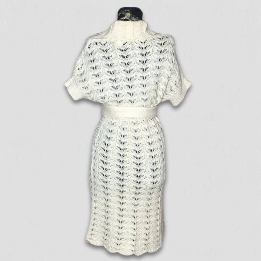 Victoria's Secret Moda Internacional Victoria's Secret Y2K Sweater Dress Cream Size S / US 4 / IT 40 - 2 Thumbnail
