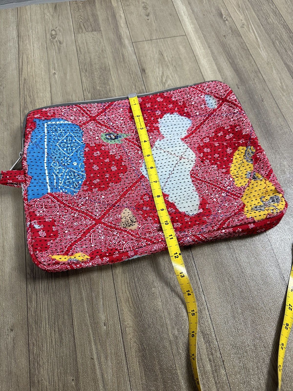 Handmade Custom Made Distressed Patchwork Boro Paisley cutch bag Size ONE SIZE - 14 Thumbnail