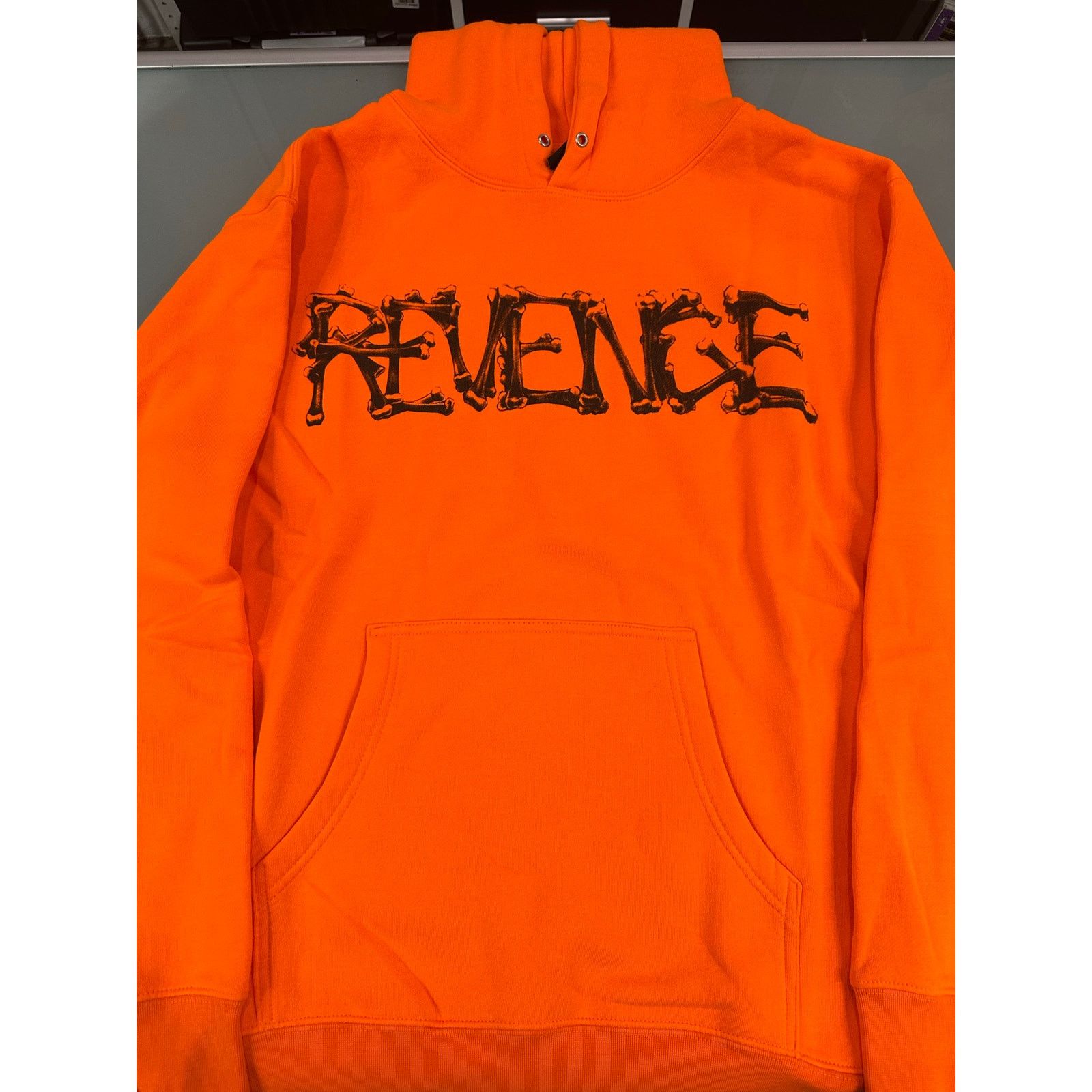 Revenge Revenge Orange Durk Bones Hoodie (M) Size US M / EU 48-50 / 2 - 2 Thumbnail