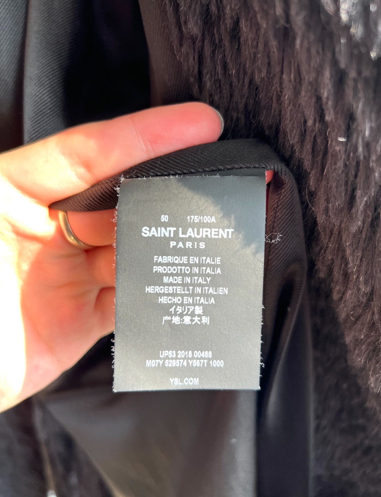 Saint Laurent Paris Saint Laurent Paris AW18 Mohair Fur Coat Sz. 50 Size US M / EU 48-50 / 2 - 7 Thumbnail
