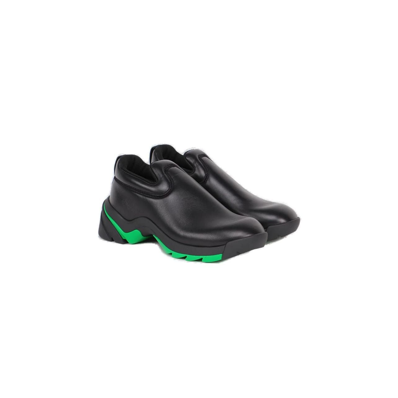 o1y1124 Low-Top Sneakers in Black & Green