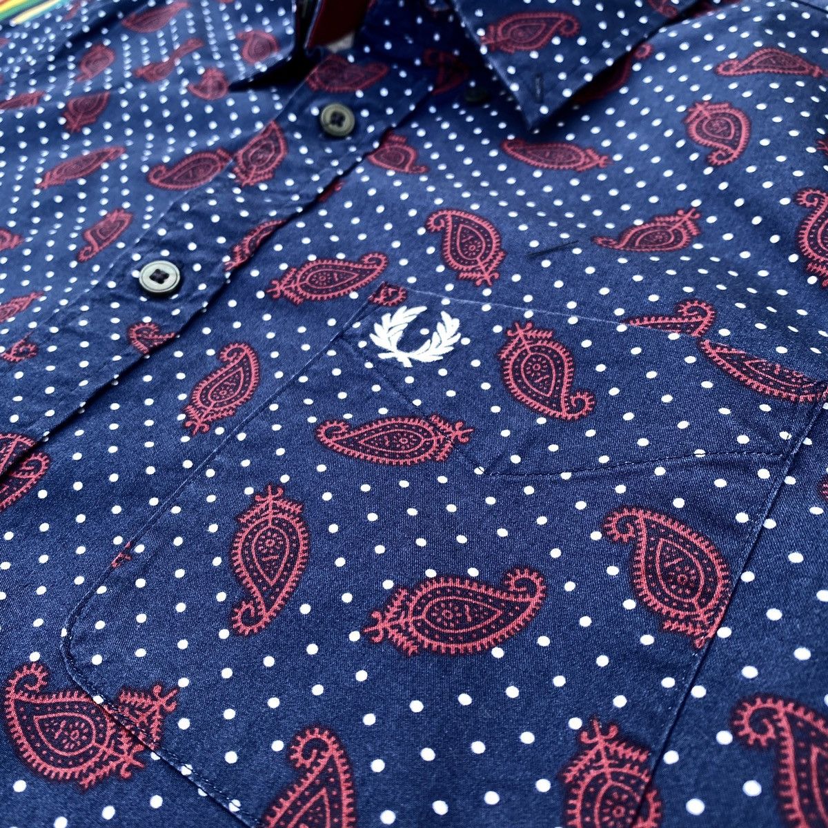 Other FRED PERRY X Drake's London Paisley Polka Dot Longsleeve Tee Size US M / EU 48-50 / 2 - 12 Thumbnail