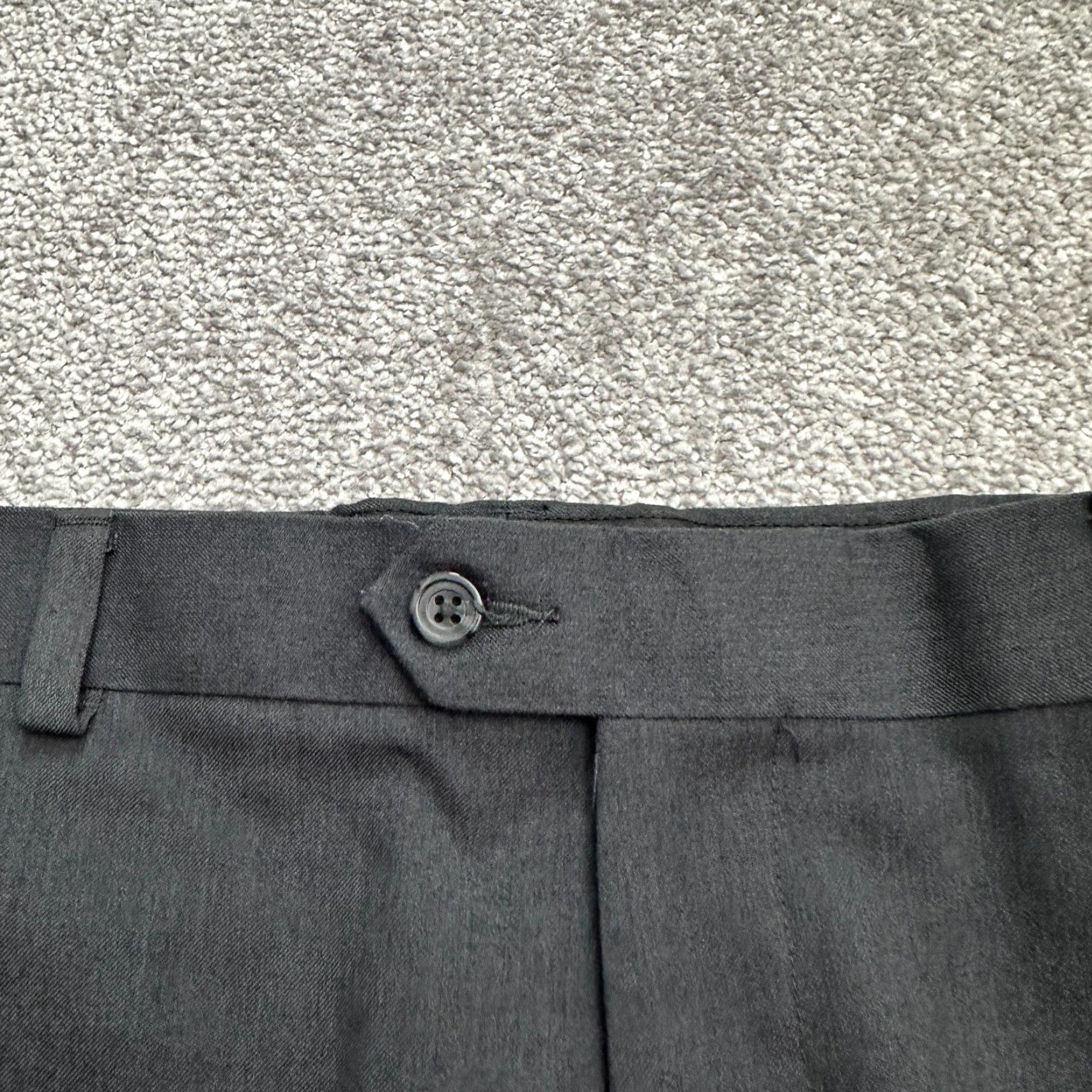George GEORGE Dress Pants Men 34x29 Gray Flat Front Straight Leg Workwear Business Casual Size 34 Mens Gray Pants Size US 34 / EU 50 - 3 Thumbnail