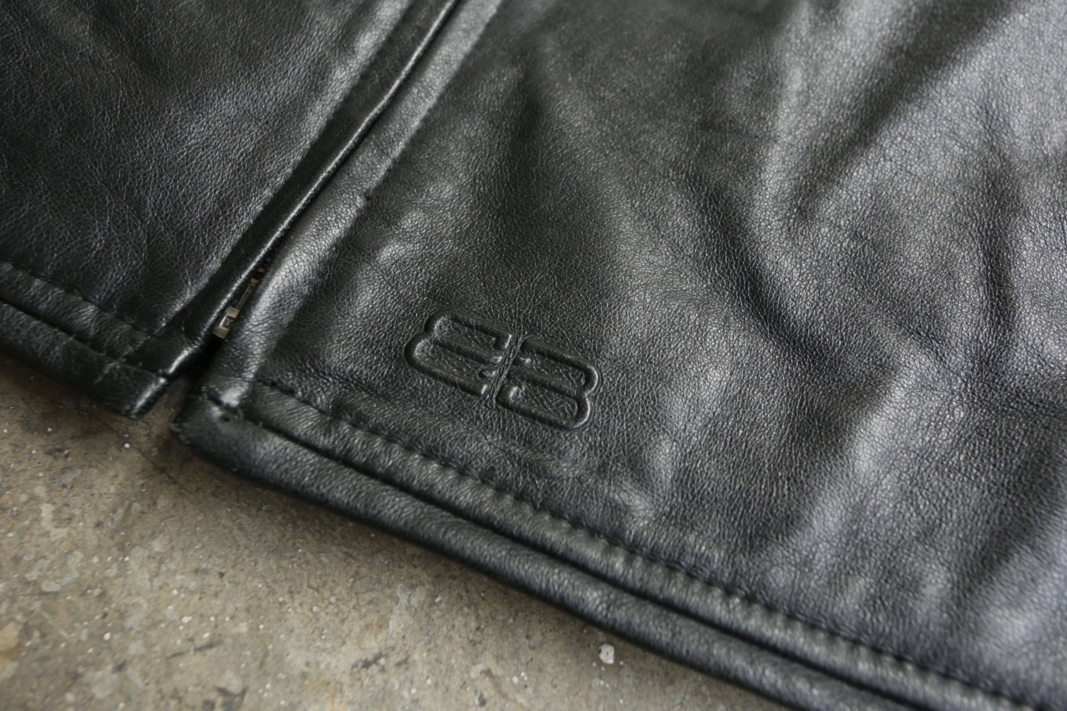 Balenciaga Balenciaga - Vintage - Zip-Up Leather Jacket Size US M / EU 48-50 / 2 - 3 Thumbnail