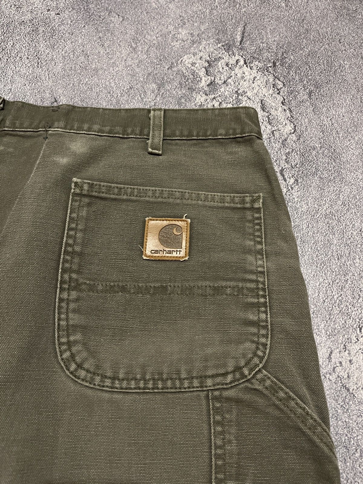 Other Vintage USA 90s Carhartt Faded Gray Work Hype Baggy Jeans Size US 44 / EU 60 - 5 Thumbnail