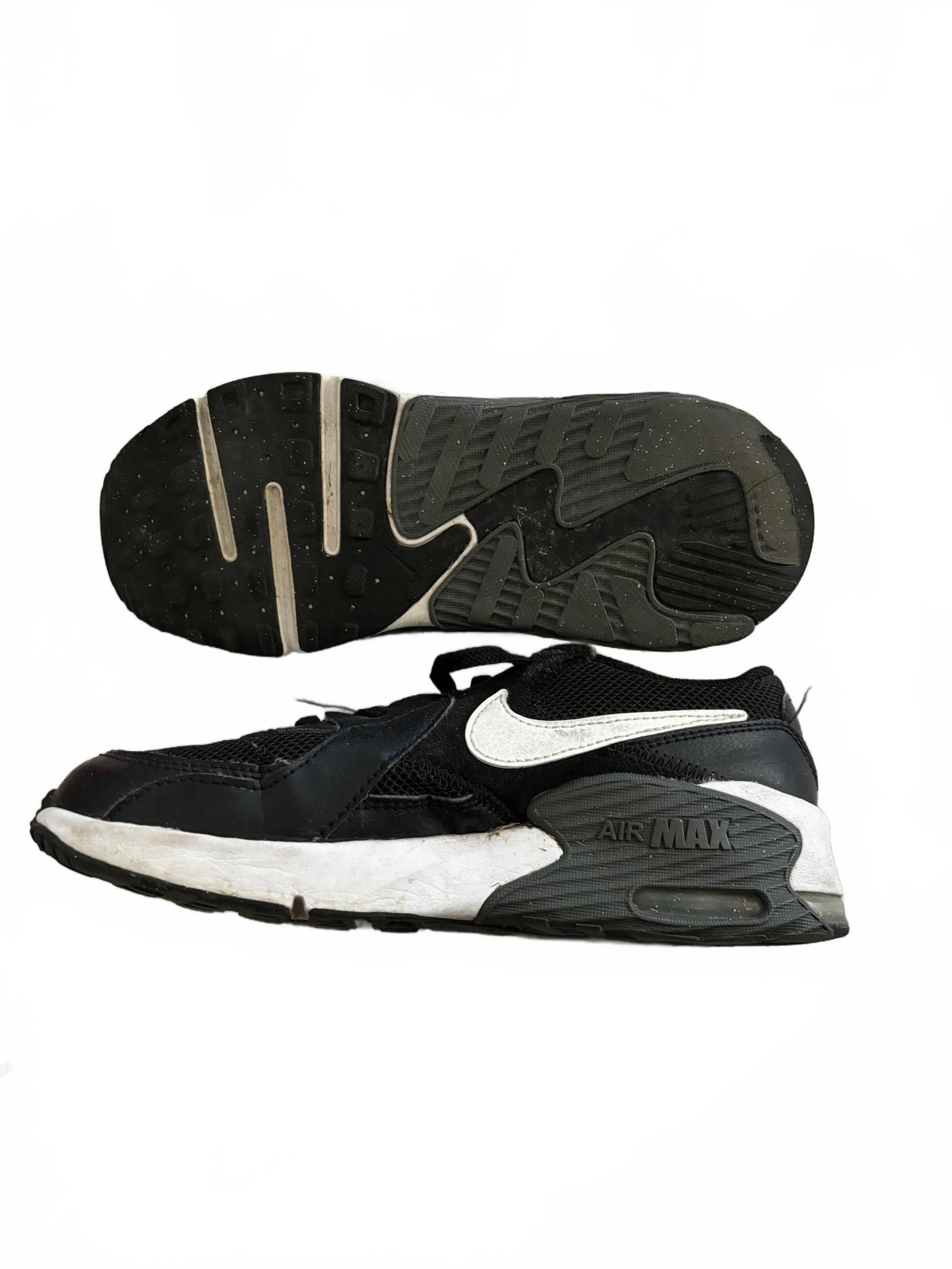 Nike Nike Air Max Kids' Running Shoes - Size 3Y - Black/White W5 Size US 5 / IT 35 - 3 Thumbnail