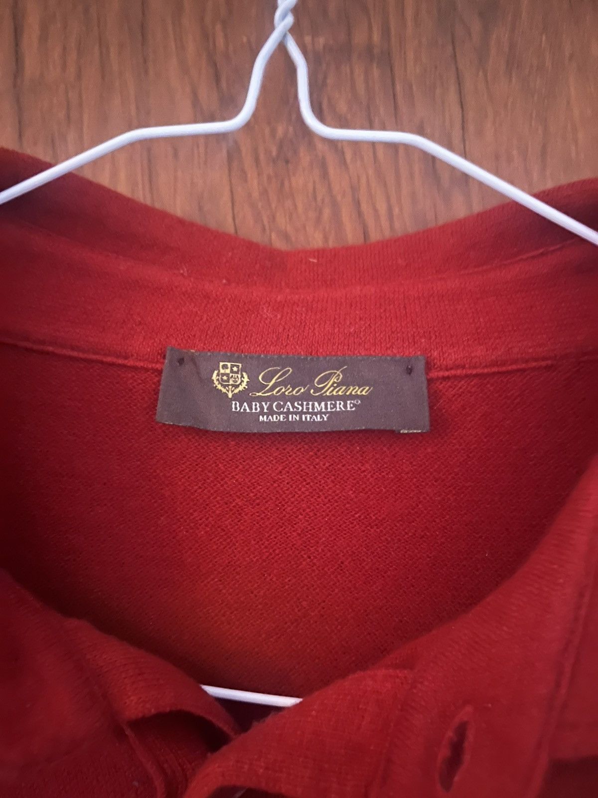 Loro Piana Loro Piana Red Baby cashmere polo knit size 48 Size US M / EU 48-50 / 2 - 2 Thumbnail