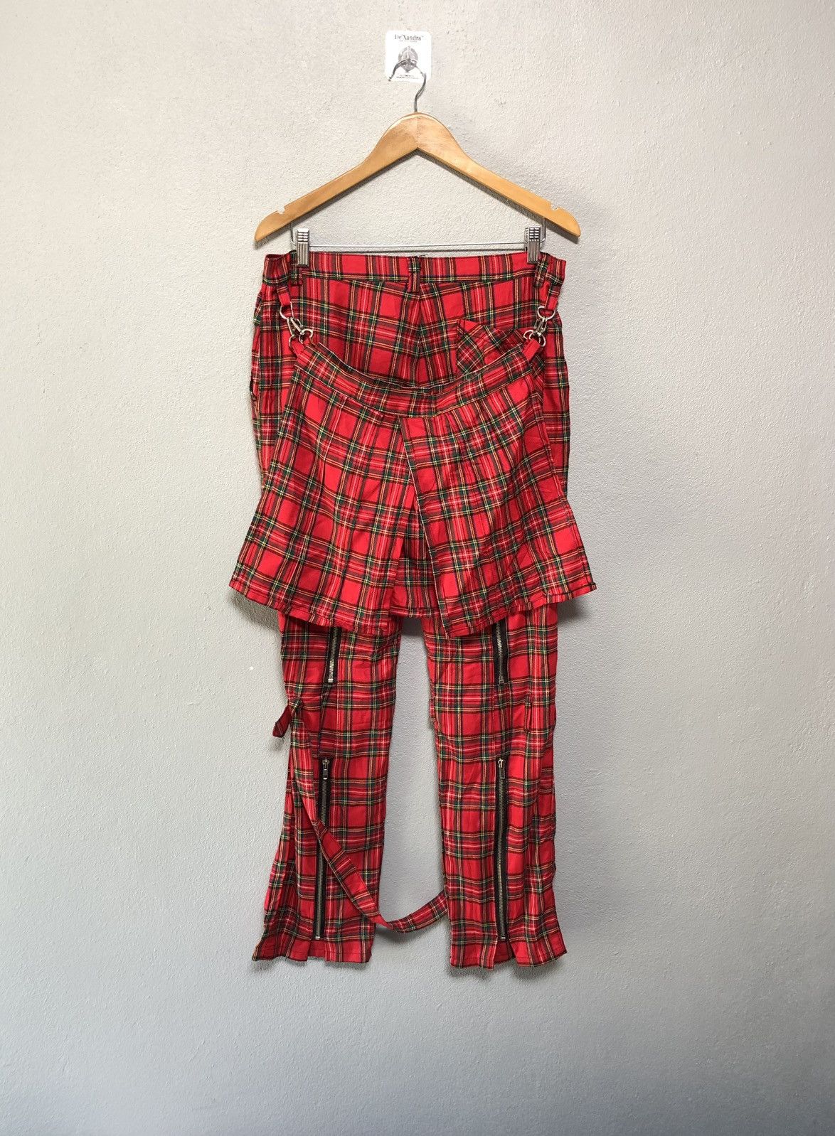 Japanese Brand Japanese Brand Devil’n Bass Tartan Bondage Pants Size US 32 / EU 48 - 1 Thumbnail