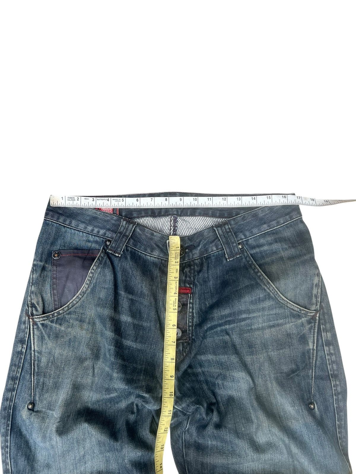 Marithe + Francois Girbaud Vintage Y2K Marithe Francois Girbaud Mud Denim Jeans Size US 32 / EU 48 - 2 Thumbnail