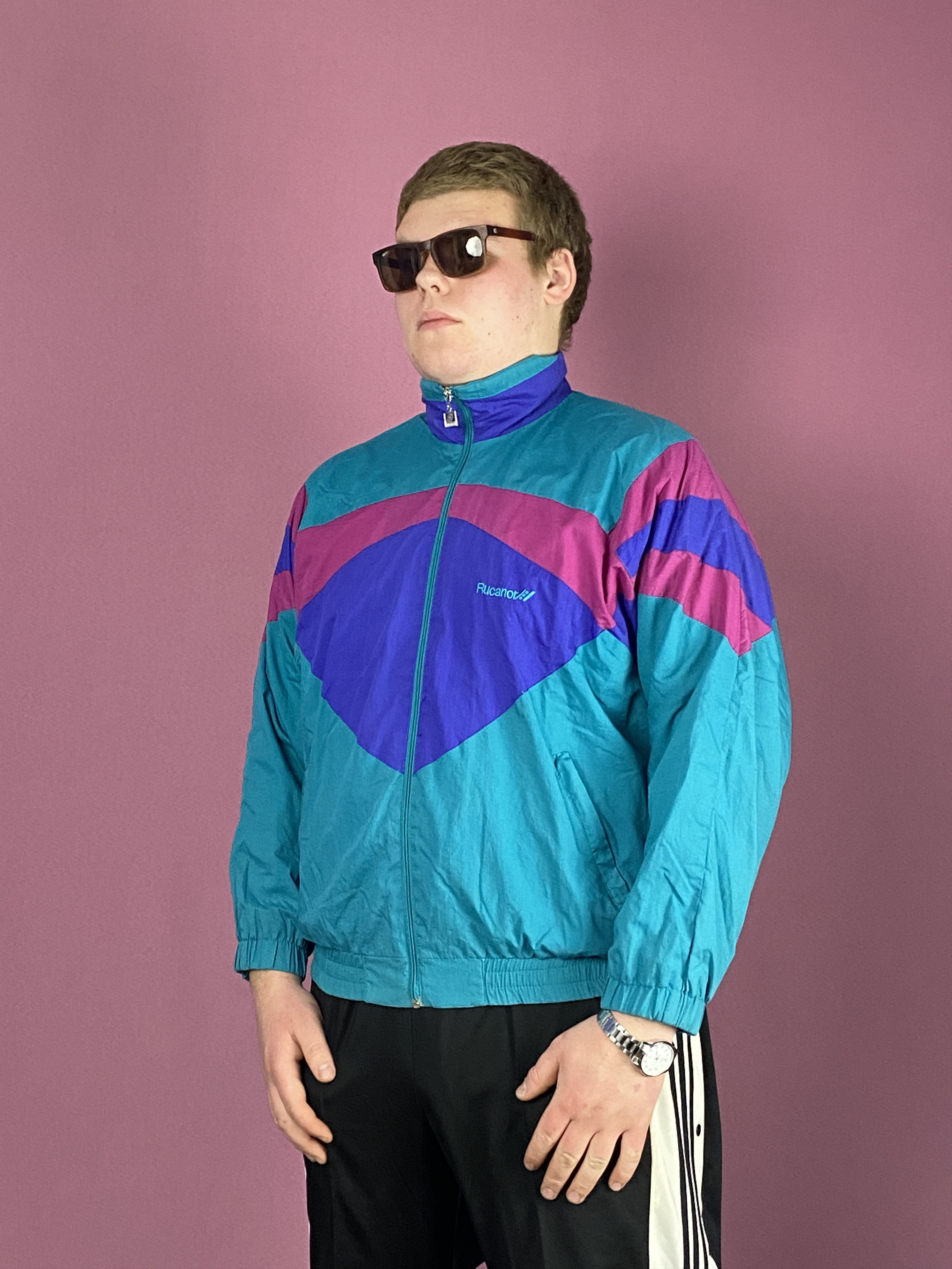 Vintage 90s Vintage Men's Windbreaker Jacket - XL Size US XL / EU 56 / 4 - 2 Thumbnail