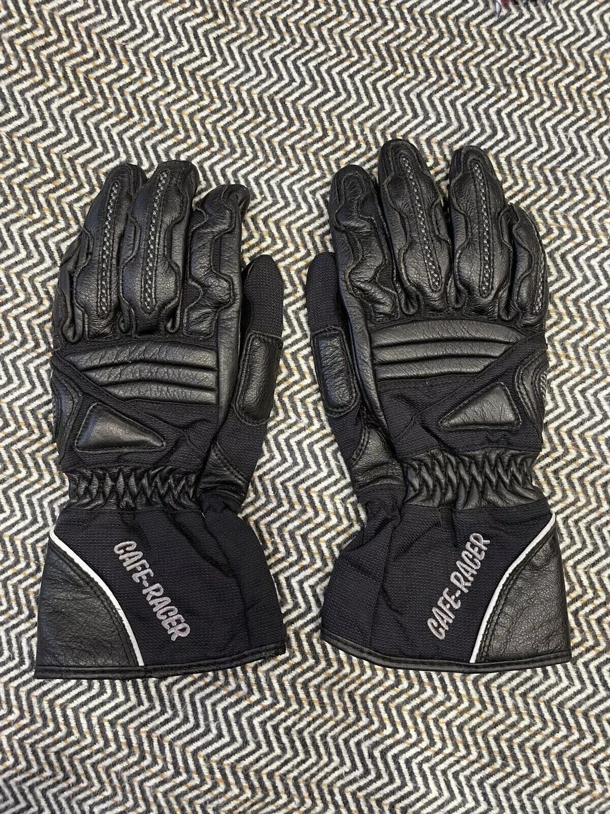 Vintage Cafe Racer Leather SCHOELLER Keprotec Moto Gloves XXS Size ONE SIZE - 1 Thumbnail