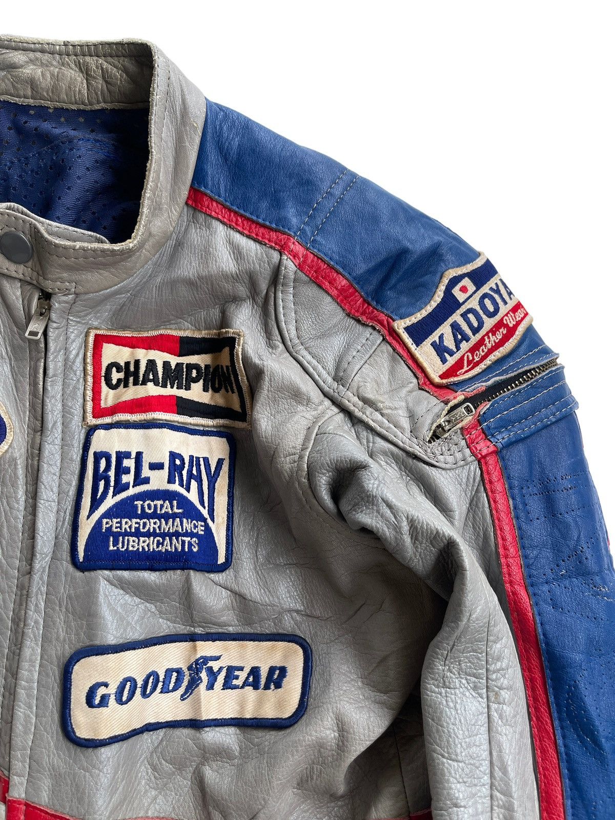 Japanese Brand Vintage 80s Kadoya Leather Racing Suit Size US 28 / EU 44 - 5 Thumbnail