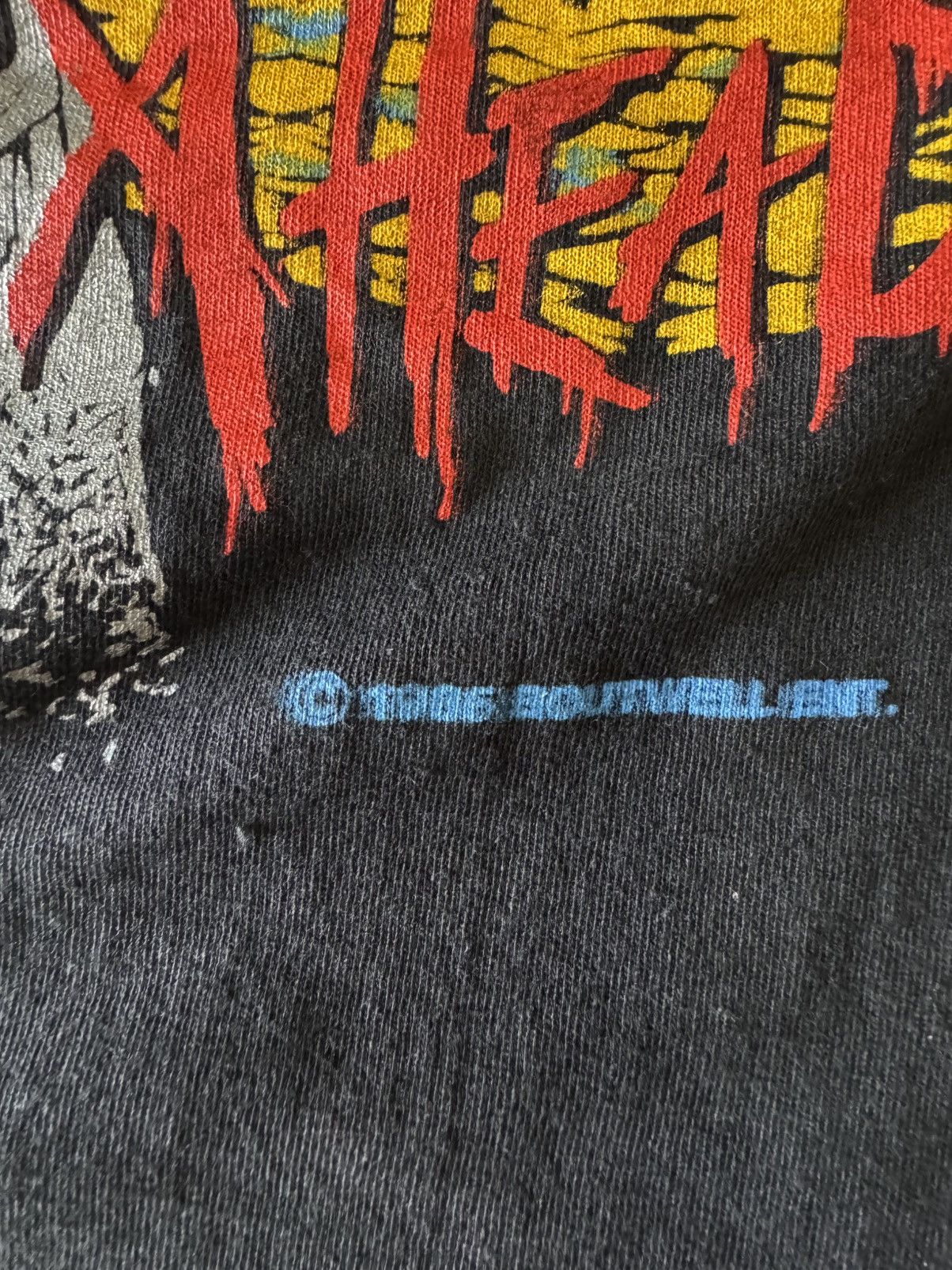Band Tees × Vintage 1985 Slayer Live Undead Fall Slatanic Wehrmacht 80s Shirt Size US M / EU 48-50 / 2 - 6 Thumbnail